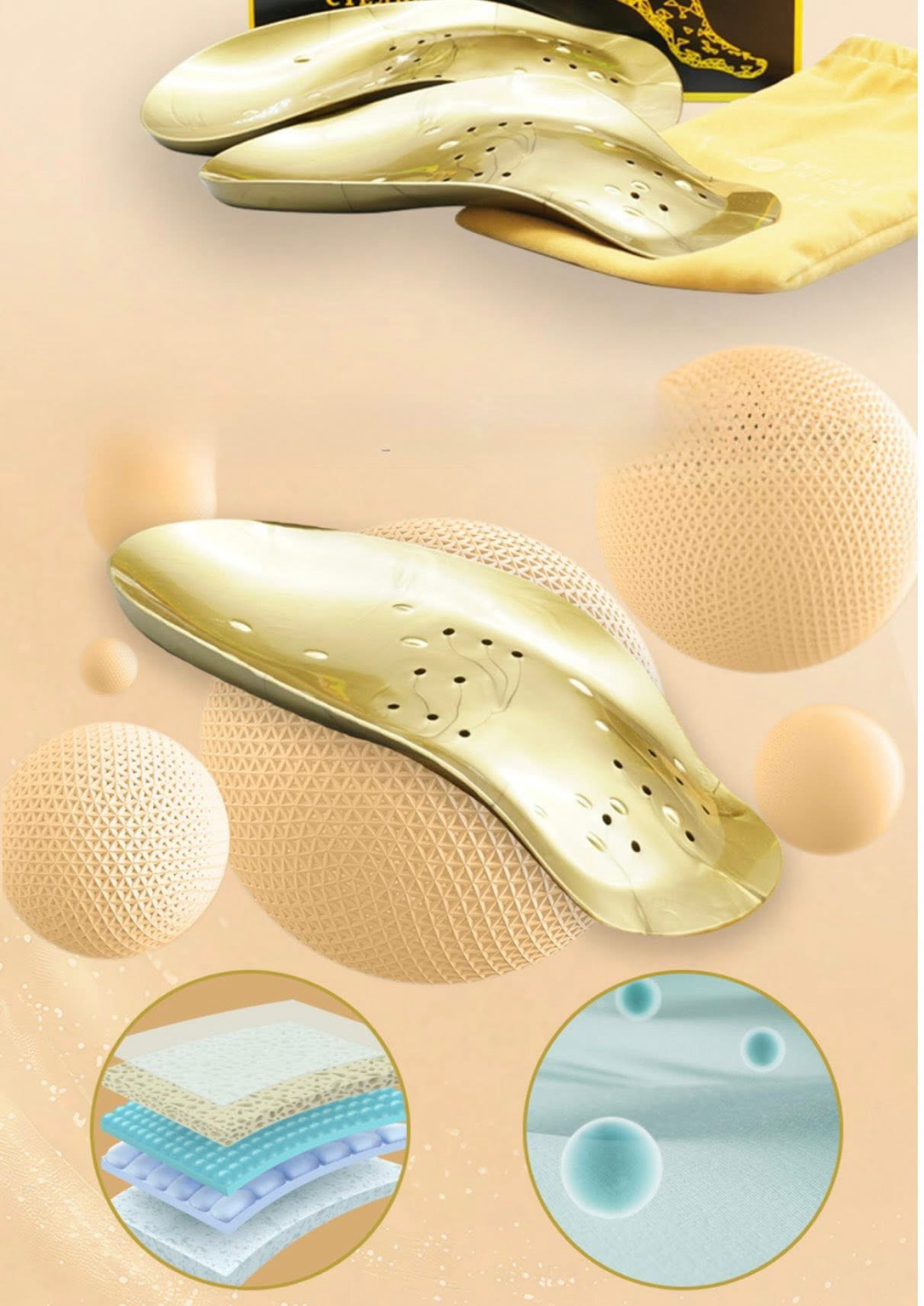 WHIEDA Ortopediska Sulor – Fotvärk Relief & Arch Support | Orthopedic Insoles
