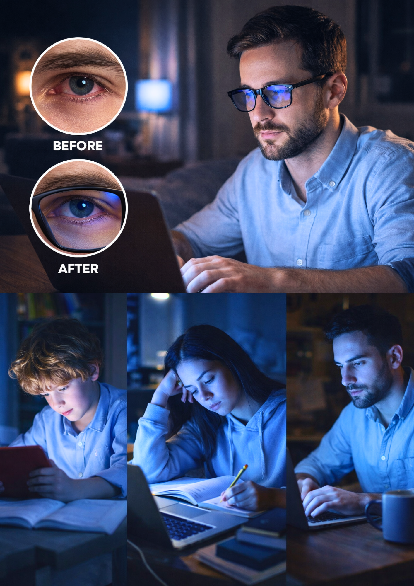 WHIEDA Blue Light & UV Glasses